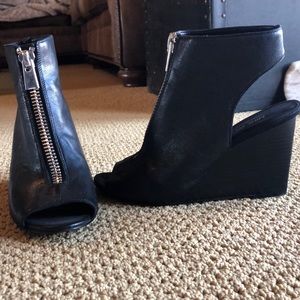 Nine West Zip Up Wedge Heel